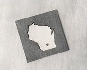Wisconsin Love Art Magnet