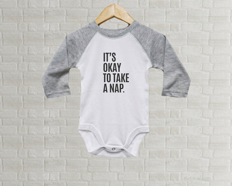 Baby Romper - It's Okay To Take A Nap