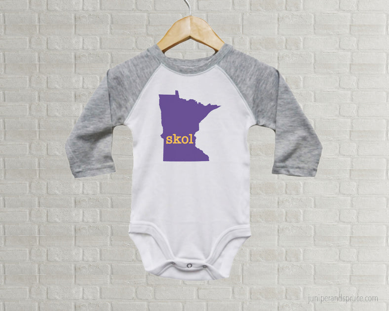 Minnesota Vikings Skolfda - Youth Raglan T-Shirt – Juniper & Spruce