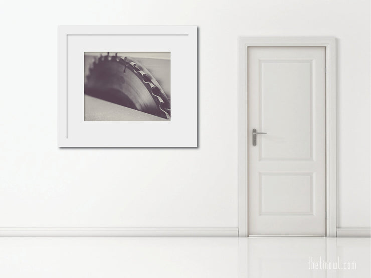 Black and White Photography | Table Saw Wall Art