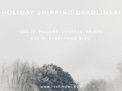 Holiday Shipping Deadlines!
