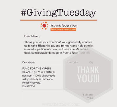 Giving Tuesday - Thank you!!!