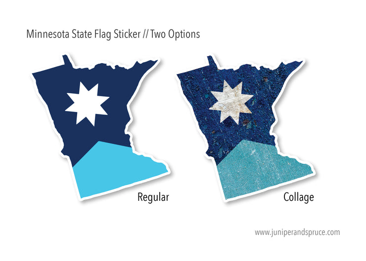 Minnesota State Flag Vinyl Sticker