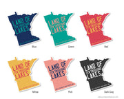 Minnesota Land of 10,000 Lakes Vinyl Sticker