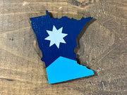 Minnesota State Flag Ornament Magnet