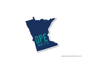 Minnesota Ope (there it is) Vinyl Sticker