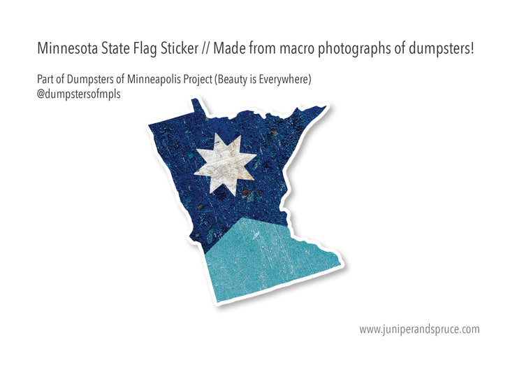 Minnesota State Flag Vinyl Sticker