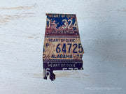Alabama Vintage License Plate Ornament Magnet