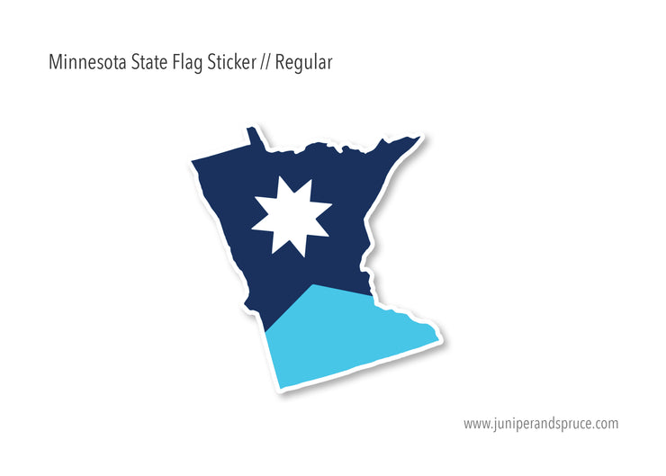 Minnesota State Flag Vinyl Sticker