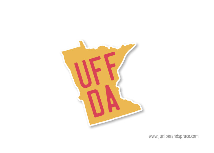 Minnesota Uff Da Vinyl Sticker