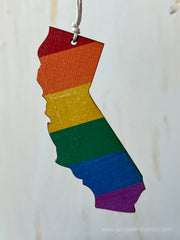 California Pride Ornament Magnet