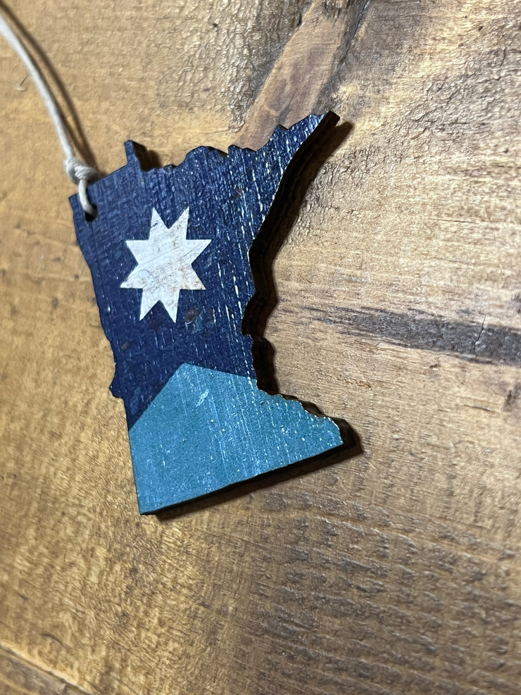 Minnesota State Flag Ornament Magnet