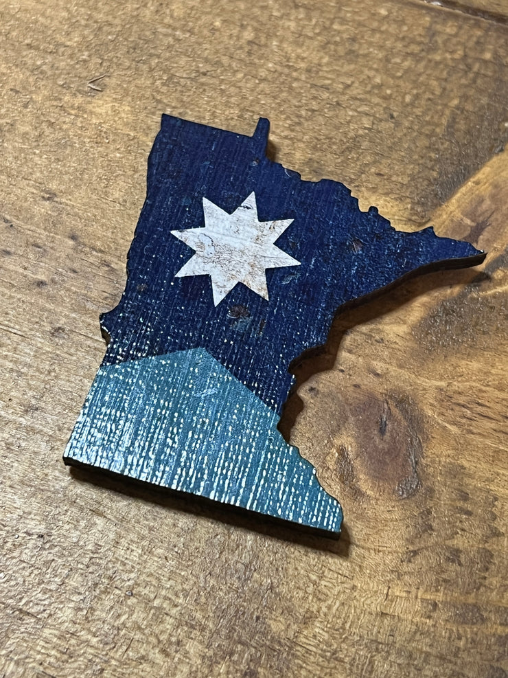 Minnesota State Flag Ornament Magnet