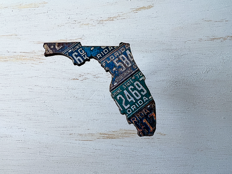 Florida Vintage License Plate Ornament Magnet