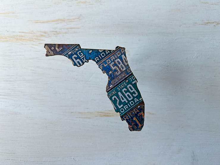 Florida Vintage License Plate Ornament Magnet