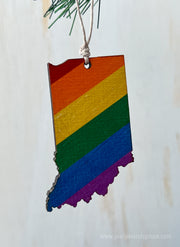 Indiana Pride Ornament Magnet