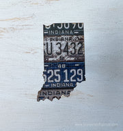 Indiana Vintage License Plate Ornament Magnet