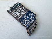 Indiana Vintage License Plate Ornament Magnet