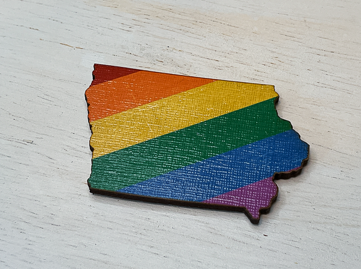 Iowa Pride Ornament Magnet