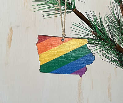 Iowa Pride Ornament Magnet