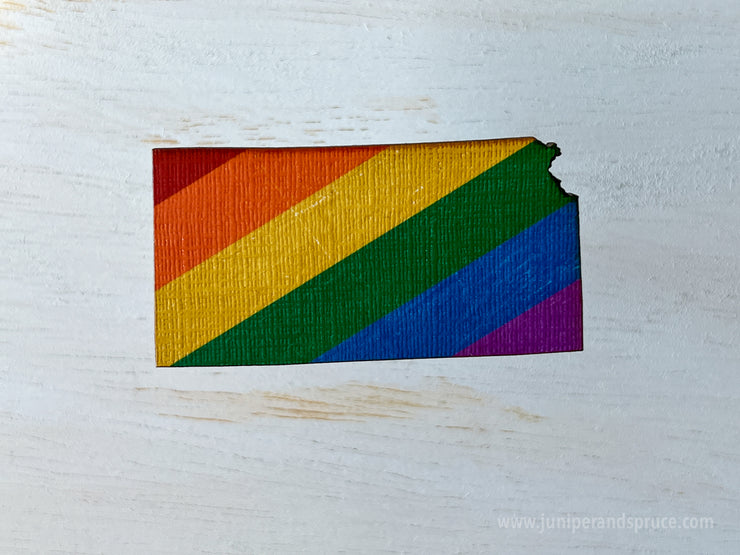 Kansas Pride Ornament Magnet