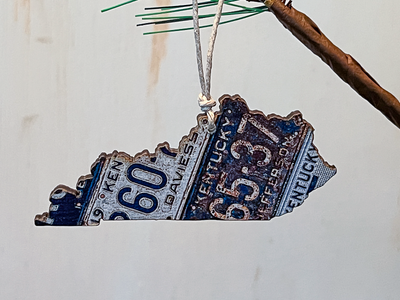Kentucky Vintage License Plate Ornament Magnet