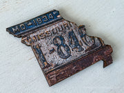 Missouri Vintage License Plate Ornament Magnet