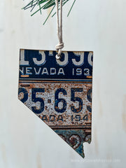 Nevada Vintage License Plate Ornament Magnet