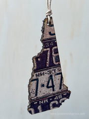 New Hampshire Vintage License Plate Ornament Magnet