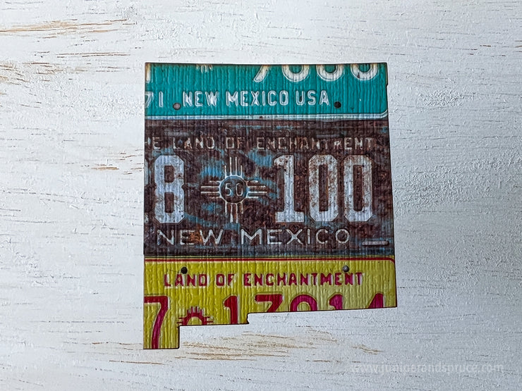 New Mexico Vintage License Plate Ornament Magnet