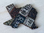 Texas Vintage License Plate Ornament Magnet
