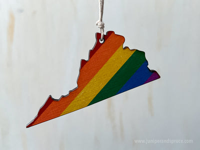 Virginia Pride Ornament Magnet