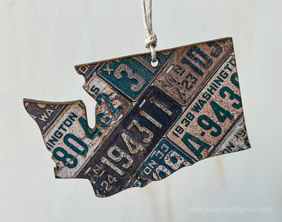 Washington Vintage License Plate Ornament Magnet