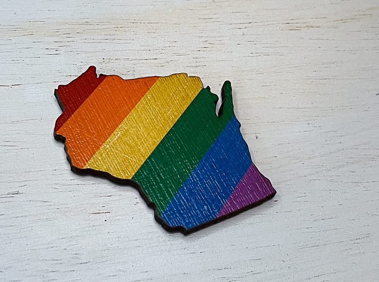 Wisconsin Pride Ornament Magnet
