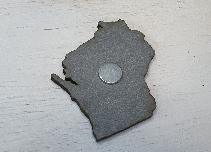 Wisconsin Vintage License Plate Ornament Magnet