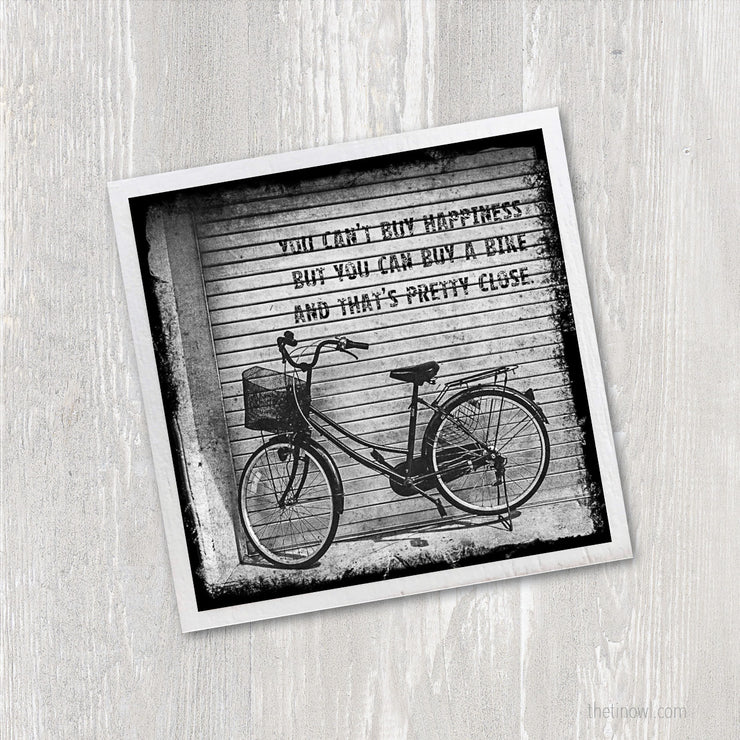 Magnet - Bicycle Happiness Quote