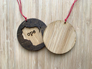Wisconsin Wooden Ornament (Multiple Styles)