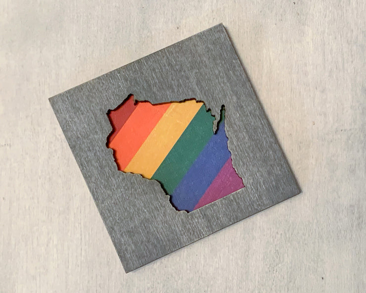 Wisconsin Pride Art Magnet