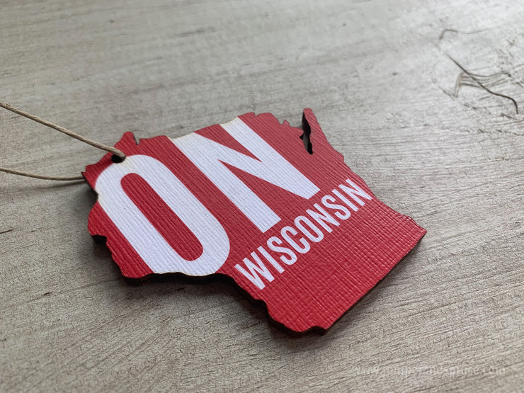 On Wisconsin Badgers Ornament
