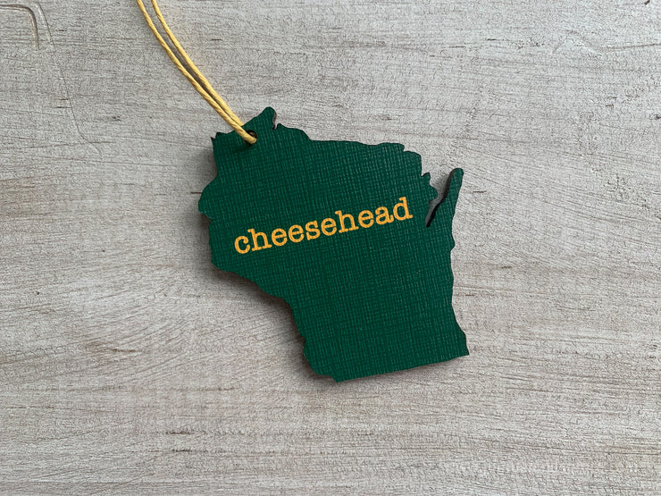 Wisconsin Cheesehead Green Bay Packers Ornament