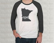 Ope (there it is) Minnesota Raglan T-Shirt | Adult Unisex Tee Shirt
