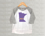 Minnesota Vikings Skol - Youth Raglan T-Shirt