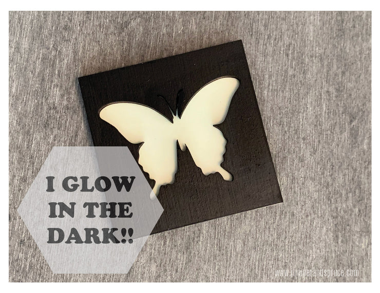 Glow in the Dark Art Magnet - Butterfly