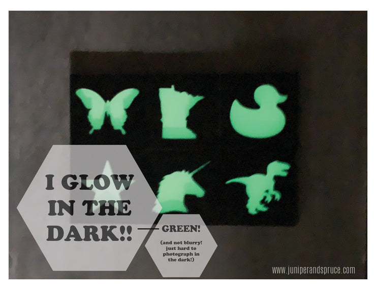 Glow in the Dark Art Magnet - Unicorn