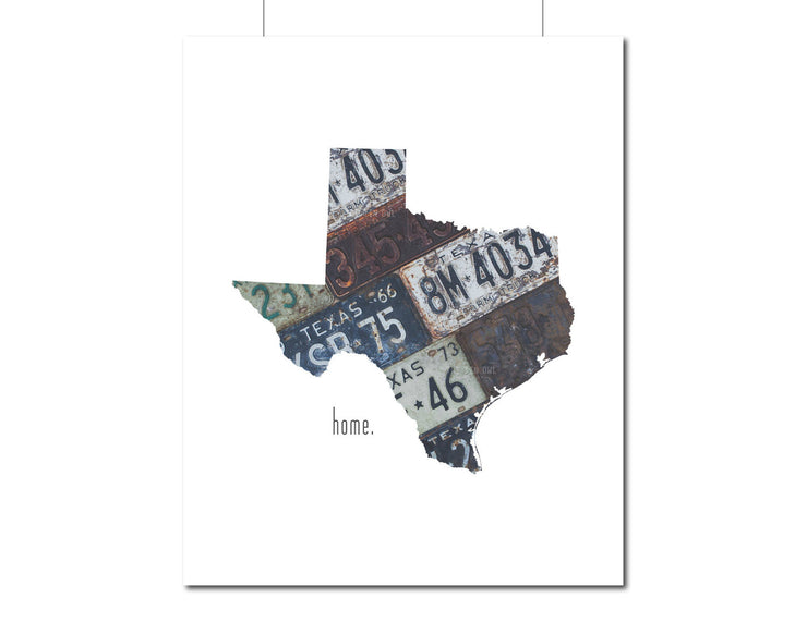 Texas Home Print
