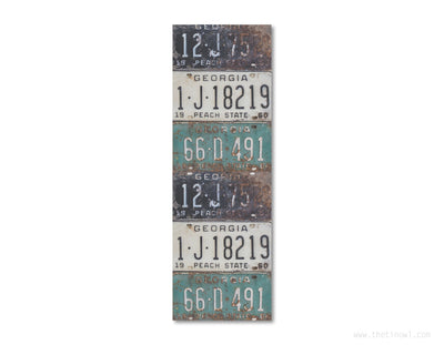 Bookmark - Vintage Georgia License Plates