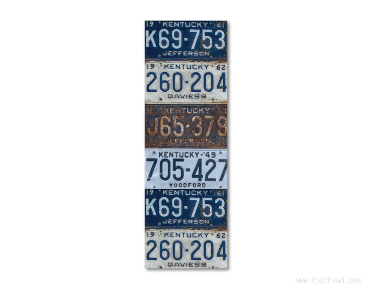 Bookmark - Vintage Kentucky License Plates