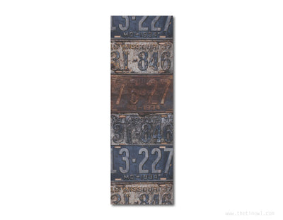 Bookmark - Vintage Missouri License Plates