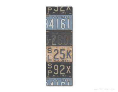 Bookmark - Vintage New Jersey License Plates