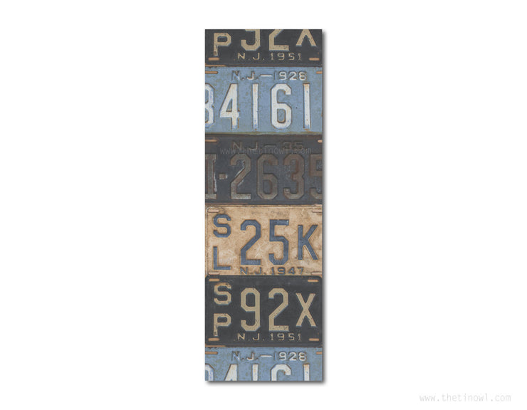 Bookmark - Vintage New Jersey License Plates